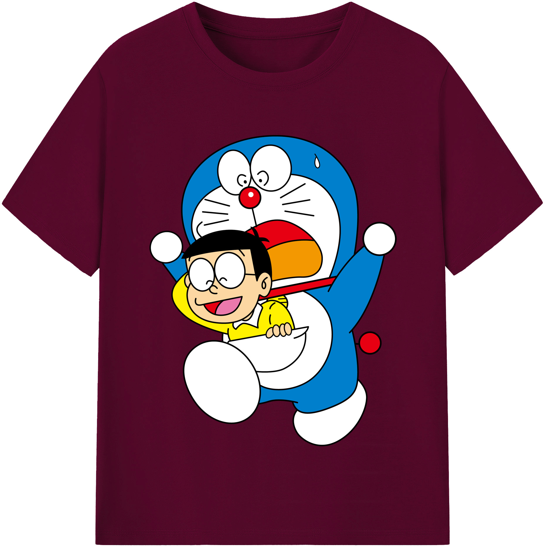 （画像用） ドラえもん Doraemon レディースカジュアルプリントTシャツ（綿100％）